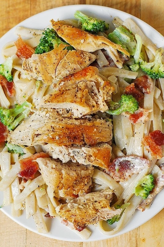 30 Quick and Easy Dinners - 14 Creamy Broccoli Chicken and Bacon Pasta