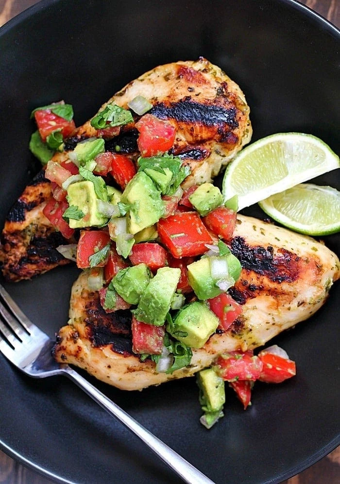 30 Quick and Easy Dinners - 15 Cilantro Lime Chicken Avocado Salsa