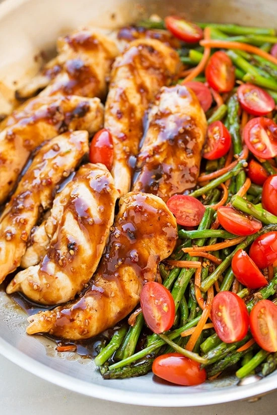 30 Quick and Easy Dinners - 20 One Pan Balsamic Chicken and Veggies