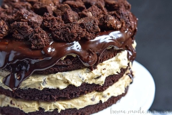 35 Cake Recipes - Brownie Chocolate Chip Cookie Dough Cake