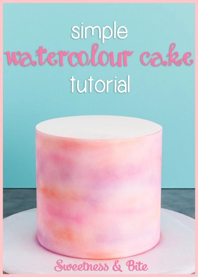 13 Beautifully Decorated Cakes - Cake Decorating - Simple Watercolor Cake