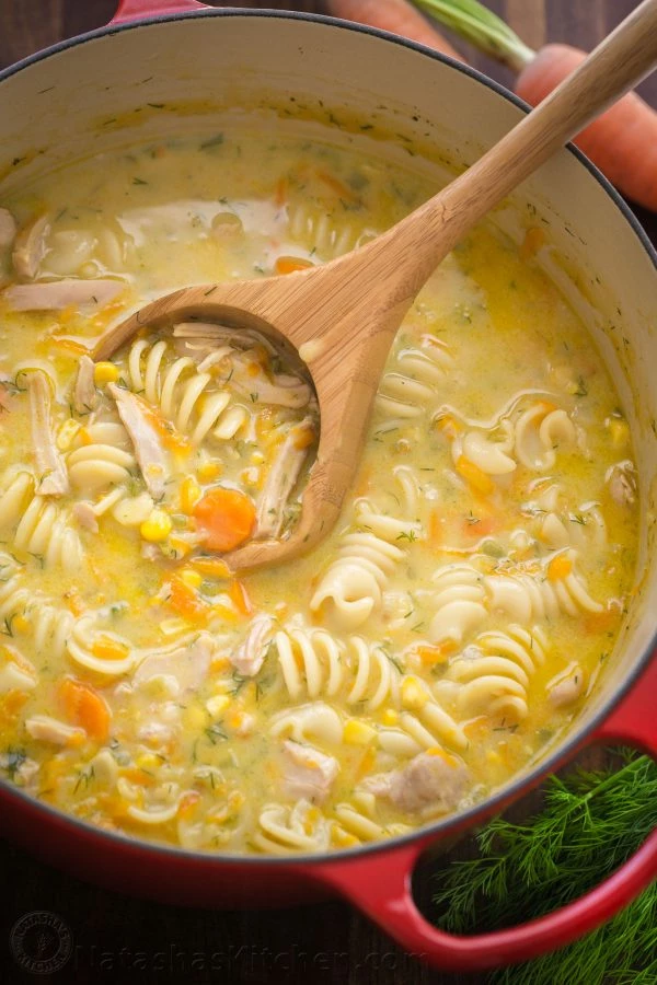 21 Delicious Soup Recipes - Creamy Chicken Noodle Soup