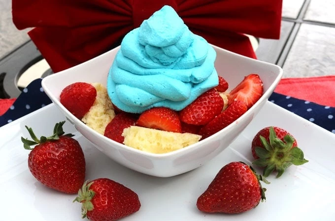 Red, White, and Blue Strawberry Shortcake
