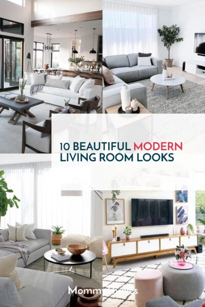 10 Beautiful Modern Living Room Looks - MommyThrives