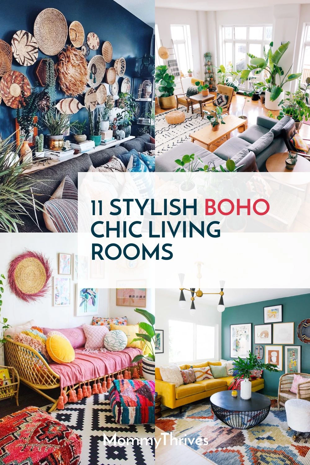 11 Stylish Boho Chic Living Rooms - MommyThrives